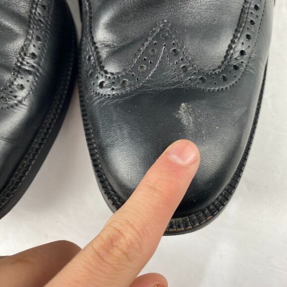 Cole Haan Men\'s Williams Wingtip Oxford Black Leather Lace Up Shoes Size 9.5 M main image 12